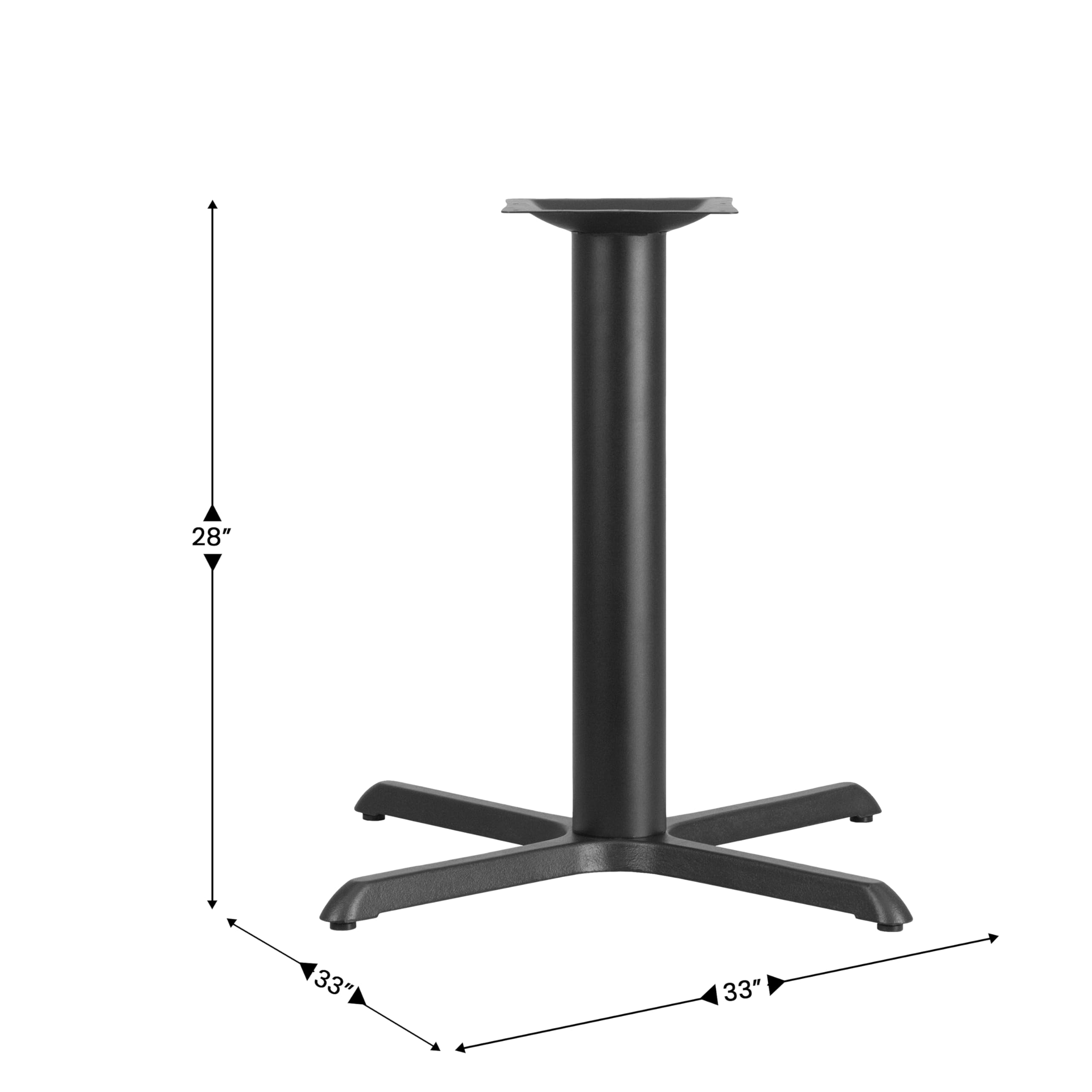 Amazon.com: Flash Furniture 33'' x 33'' Restaurant Table X-Base